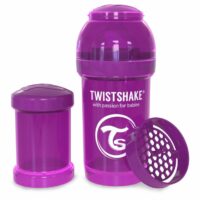 شیشه شیر طلقی 180 میلی لیتر تویست شیک بنفش«Twistshake»