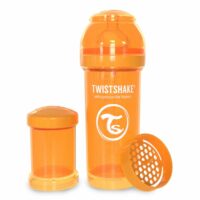 شیشه شیر طلقی 260 میلی لیتر تویست شیک نارنجی«Twistshake»