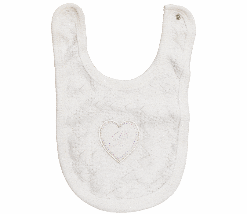 ست 5تکه لباس نوزادی ببیتوف مدل قلب سفید«bebitof»