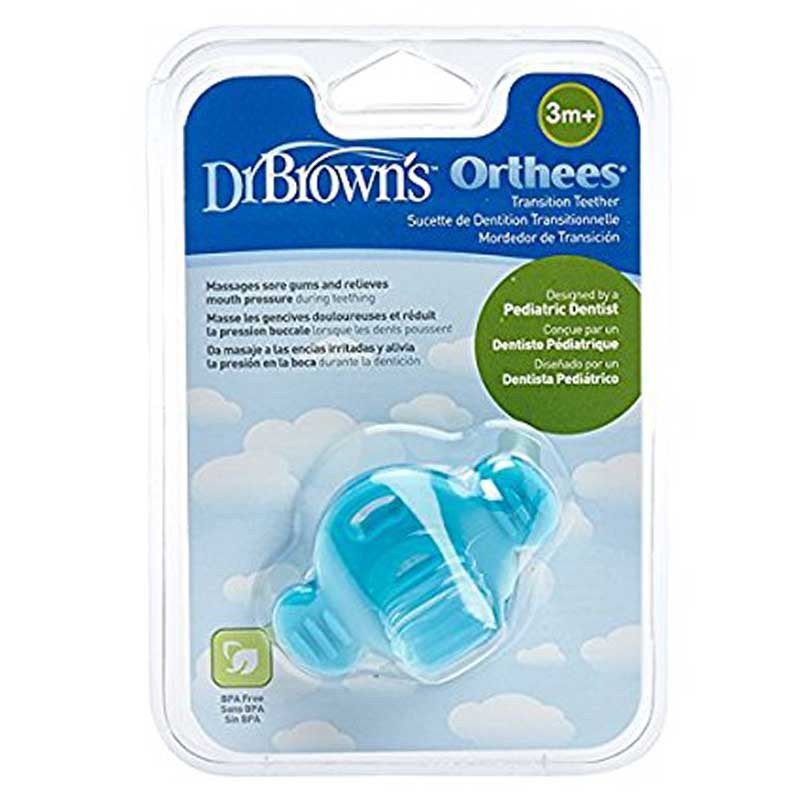 دندانگیر طرح پستانکی دکتر براون «Dr Brown» آبی