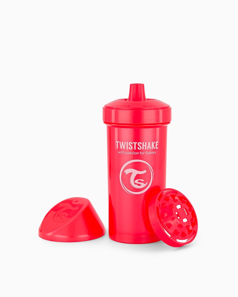 لیوان آبمیوه خوری 360 میل قرمز صدفی تویست شیک Twistshake